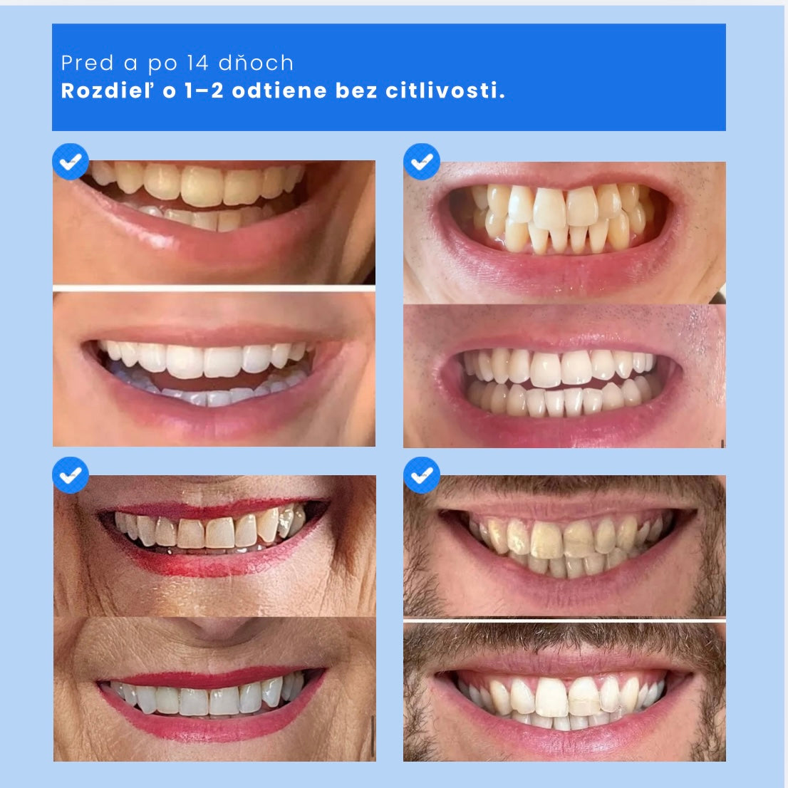 Prášok pre prirodzene belší úsmev