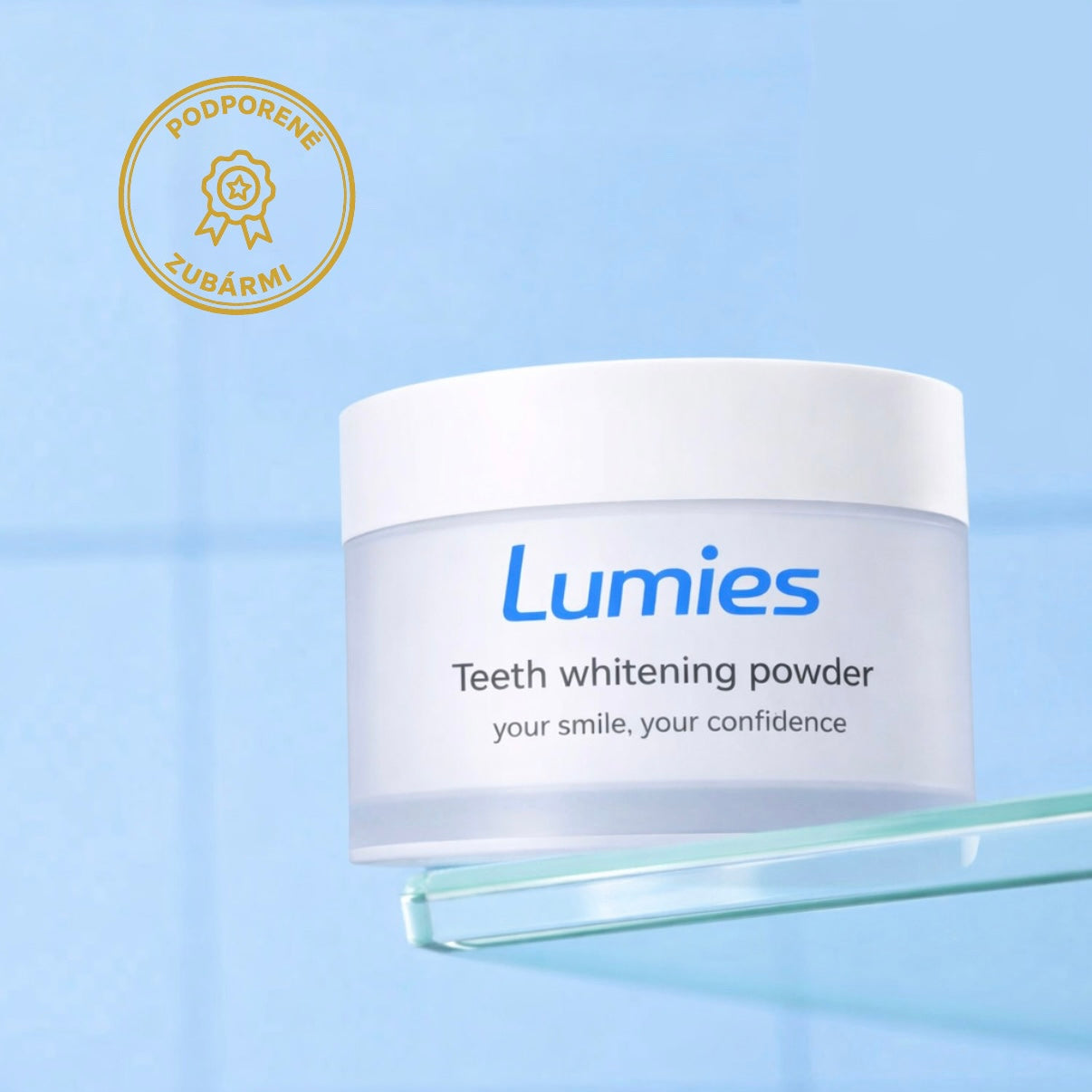 Prášok pre prirodzene belší úsmev