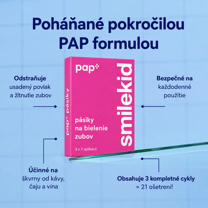 PAP+ Pokročilé bieliace pásiky na zuby