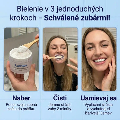 Prášok pre prirodzene belší úsmev