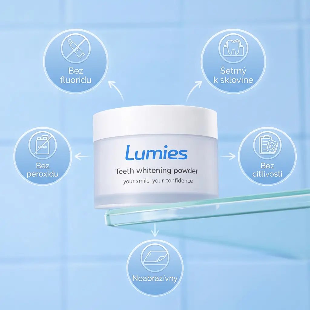 Prášok pre prirodzene belší úsmev